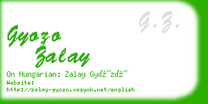gyozo zalay business card